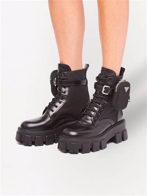 monolith prada donna|prada monolith combat boots.